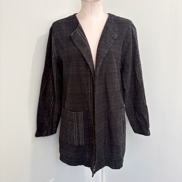Eileen Fisher Koshi Crossing Organic Cotton Jacket Size Medium The Fisher Projec - Picture 1 of 14